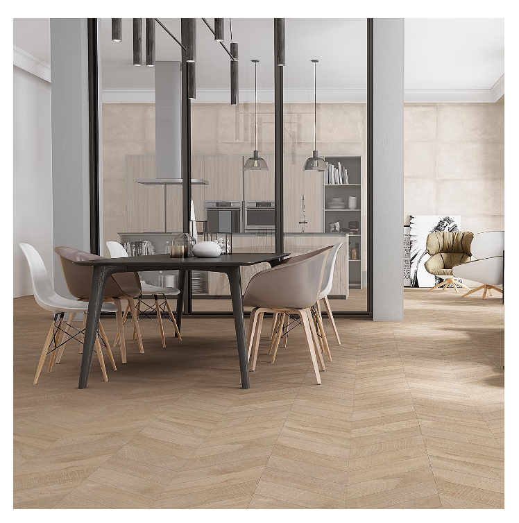 Kenridge Chevron Maple 61x122cm Wood Look Matte Porcelain Tile